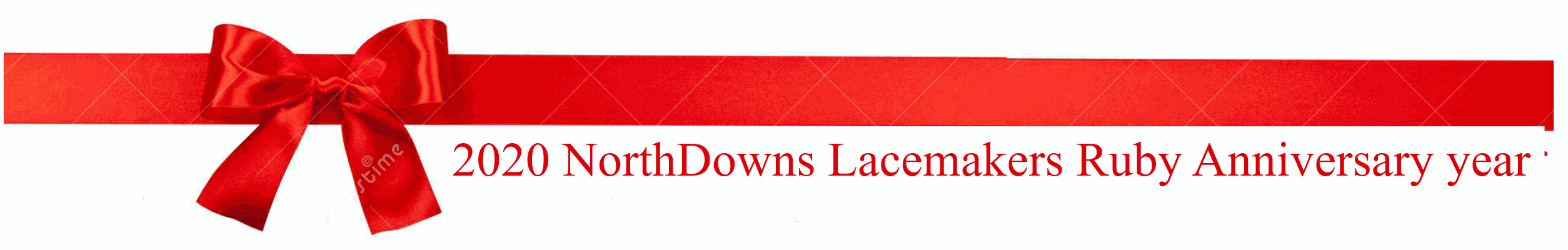 North downs Lacemakers Ruby Banner